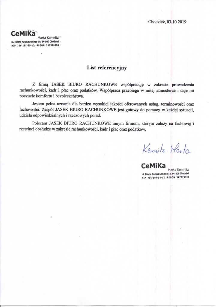 biuro rachunkowości JASEK